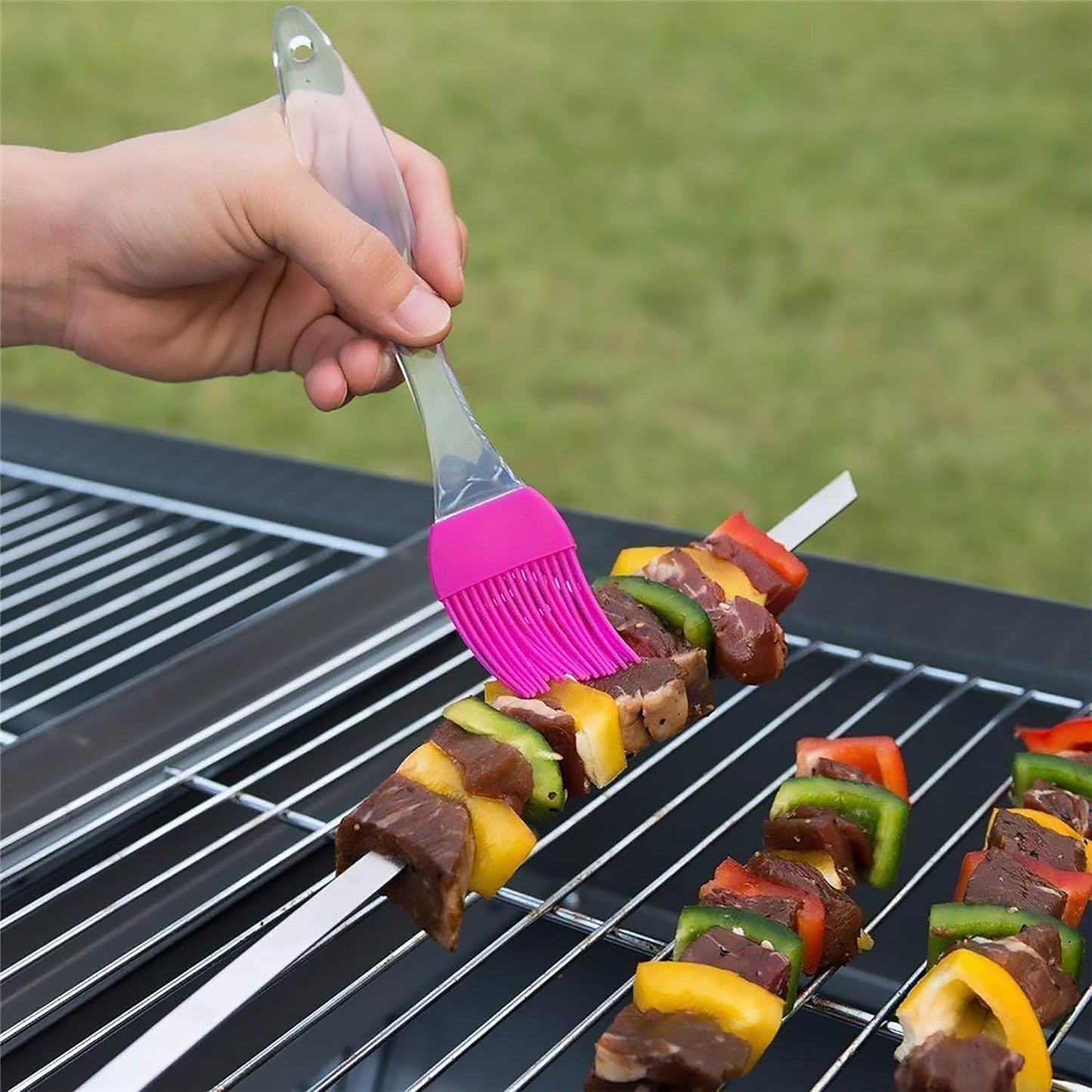 UK-0859 Silicone Spatula and Brush Set for Pastry, Cake Mixer, Decorating, Cooking, Baking, Silicone Spatula and Pastry Brush Set