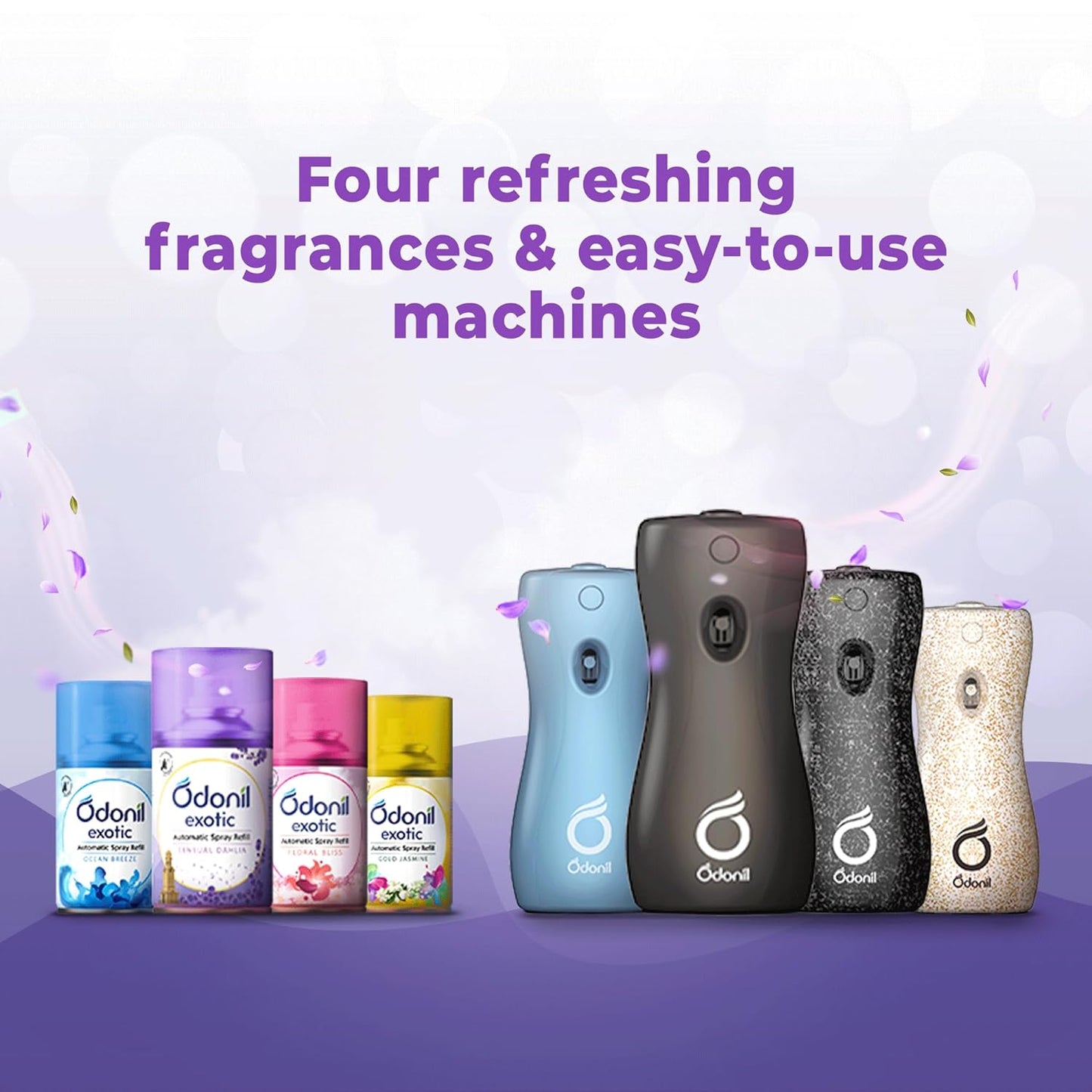 UK-0445 Odonil Automatic Spray | Machine + 1 Refill | 2X Long Lasting | 2200 Sprays Guaranteed | Lasts Upto 60 Days