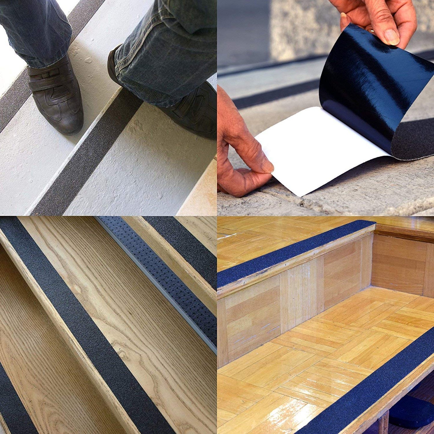 UK-0899 Anti Slip Tape, Waterproof Non Skid Grip Tape Sticker for Indoor Outdoor Stairs Steps - 25 mm x 5 meter