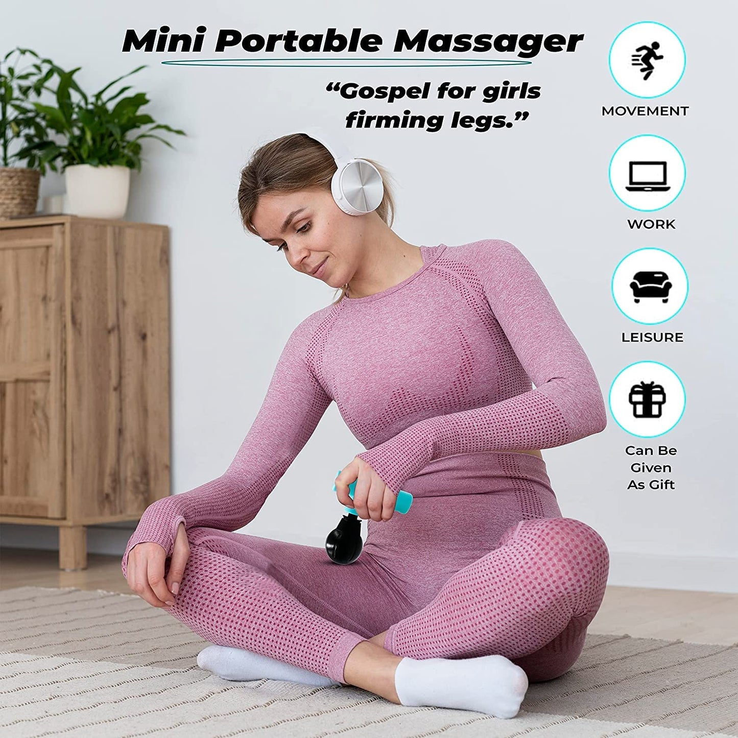 UK-0289 Mini Small Massager Massage Gun Pain Relief Massager