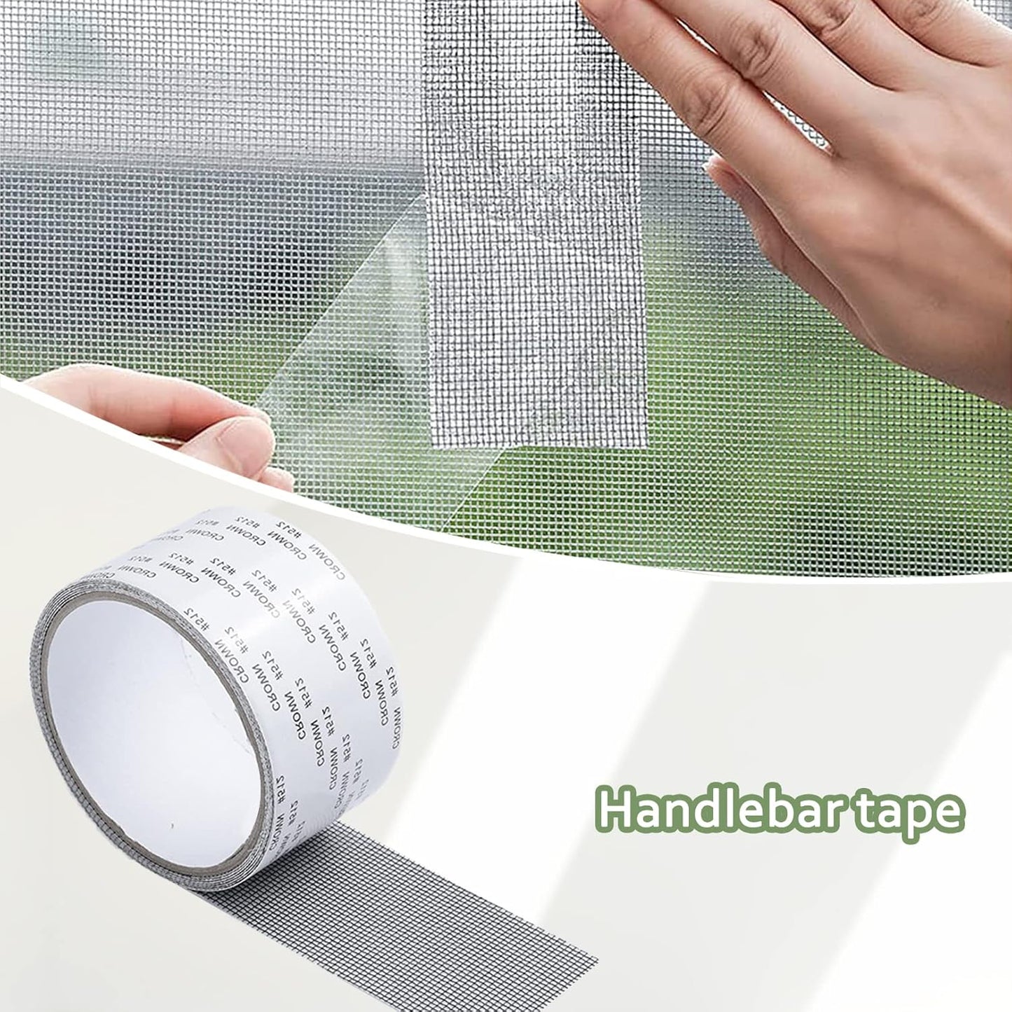 UK-0735 Fibreglass Tape Repair Kits, Strong Selfadhesive Screen Tapes Patch,Spider Catcher Covering Mesh Size : 2" × 6'.5"