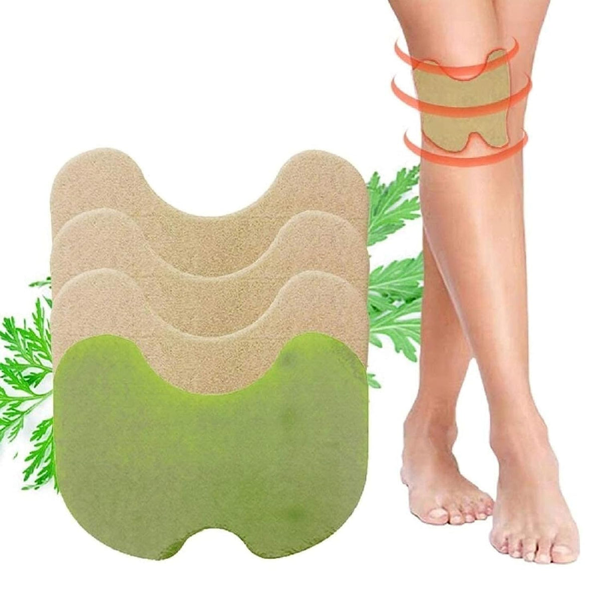 UK-1037 Knee Pain Relief Patches,Inflammation Patch Sticker Instant Relief from Pain glucocare Joint Pain Relief Products Natural Wormwood Extract Patch (pack- 10 patches)