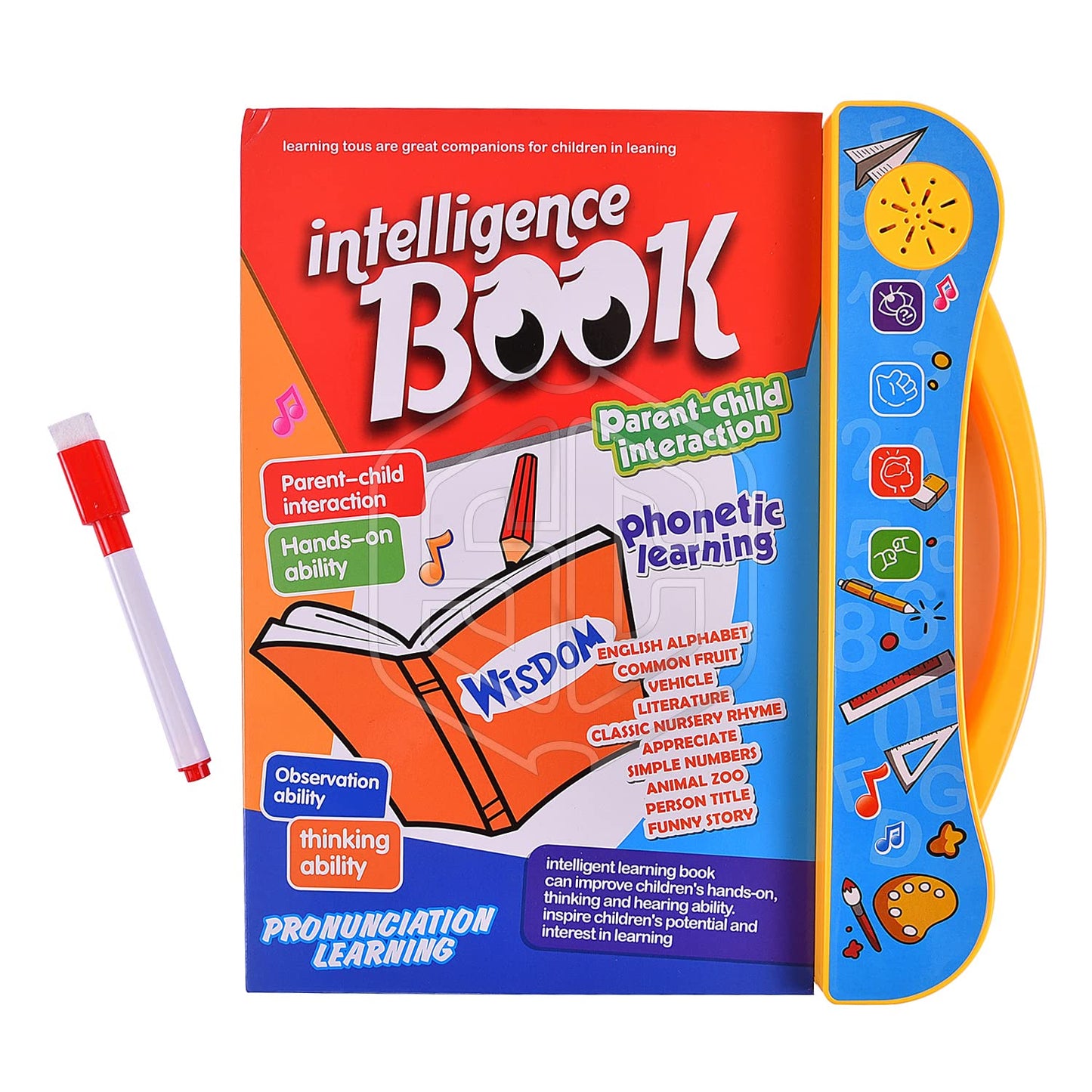 UK-0321 Interactive E Learning Children Book Musical English Educational Phonetic Learning Book for 3+ Years, Model - Puzzle Fun
