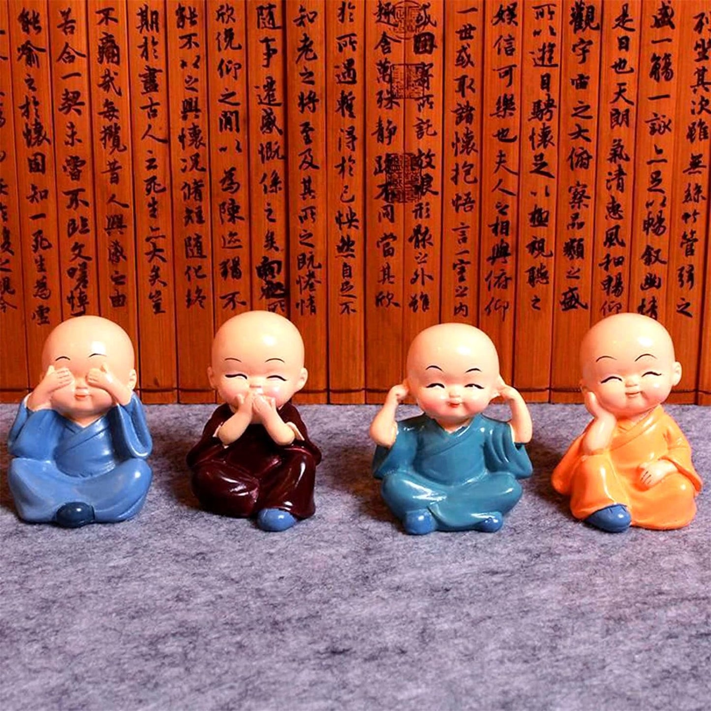 UK-0131 Baby Buddha 4PC and Show Piece Used for House, Office and Official Decorations ETC