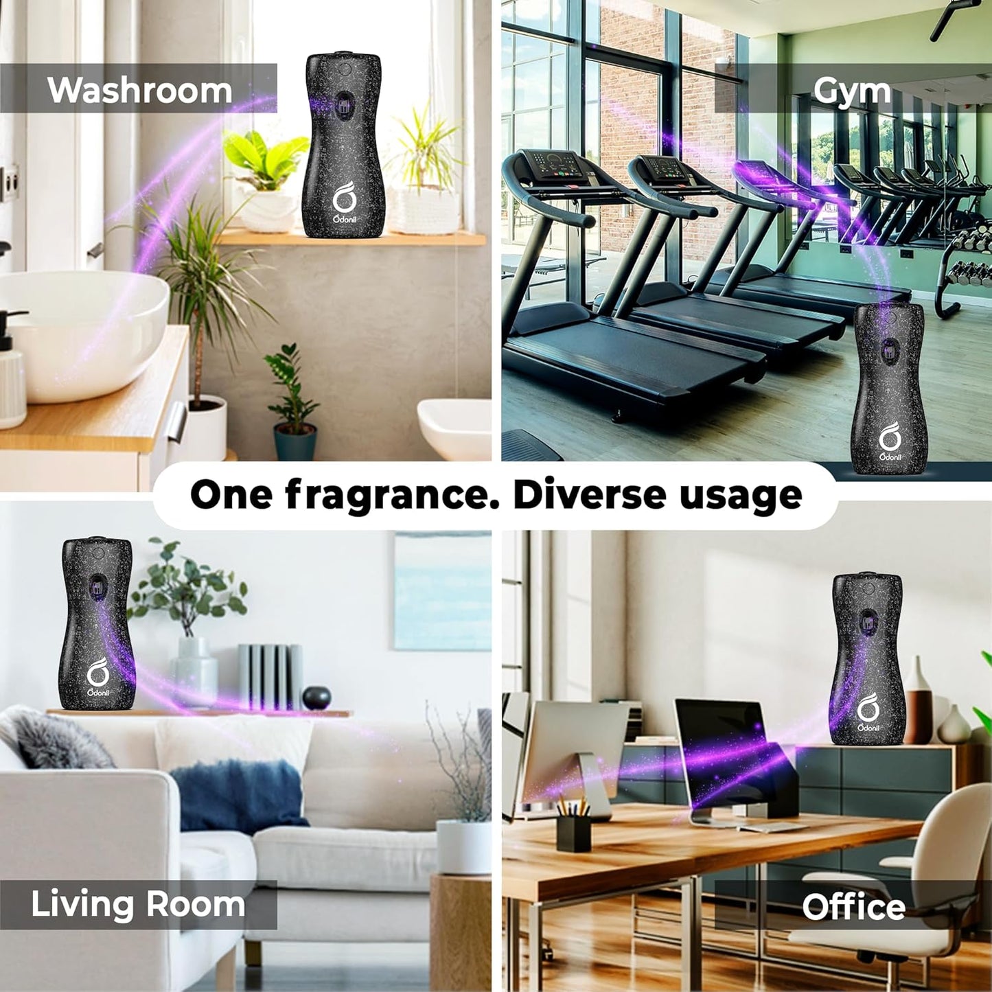 UK-0445 Odonil Automatic Spray | Machine + 1 Refill | 2X Long Lasting | 2200 Sprays Guaranteed | Lasts Upto 60 Days