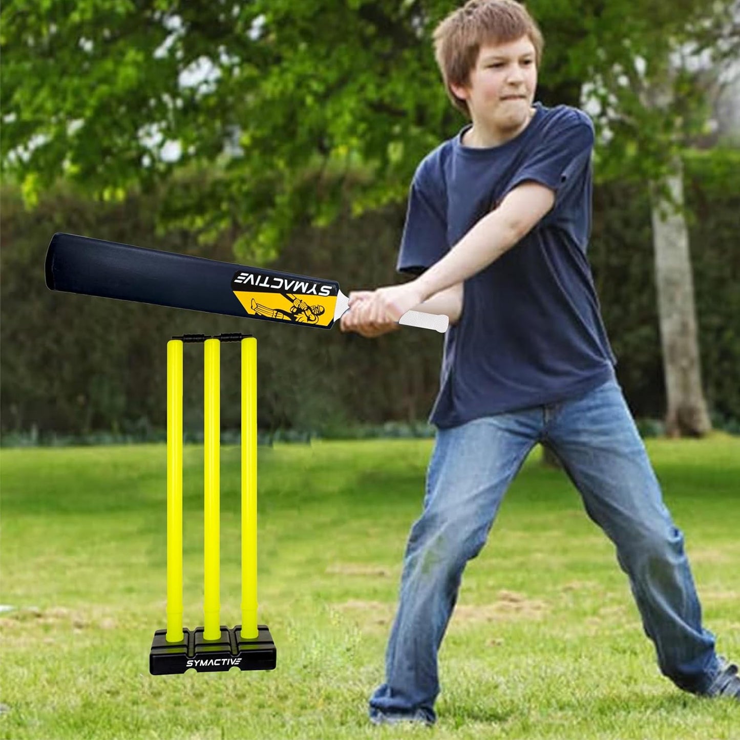 UK-0815 Cricket Bat Lightweight Fiber Bat Hard Plastic Bat Tournament Plastic Cricket Bat Standard Size Cricket Bats for Adults Fiber Bat