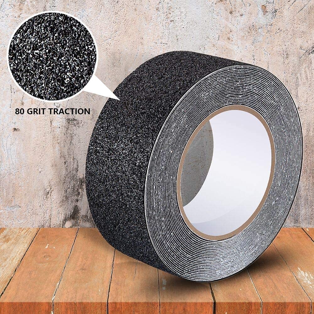 UK-0899 Anti Slip Tape, Waterproof Non Skid Grip Tape Sticker for Indoor Outdoor Stairs Steps - 25 mm x 5 meter