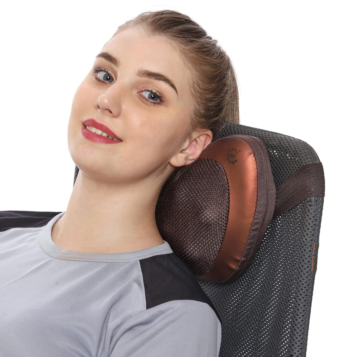UK-0102 Body Massage Pillow neck massager cushion seat stress pain relief relax massage Car or Electronic Massage Pillow Massager 8 Ball Neck Shoulder Massager Back