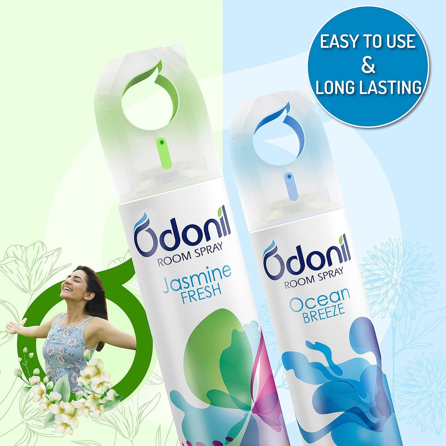 UK-0446 Odonil Special Room Freshner (Rose+Jasmine+Lavender) Combo Spray (3 X 170 Ml)