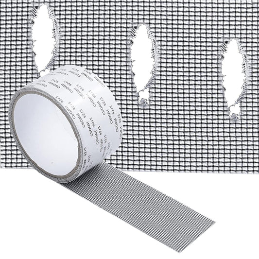 UK-0735 Fibreglass Tape Repair Kits, Strong Selfadhesive Screen Tapes Patch,Spider Catcher Covering Mesh Size : 2" × 6'.5"