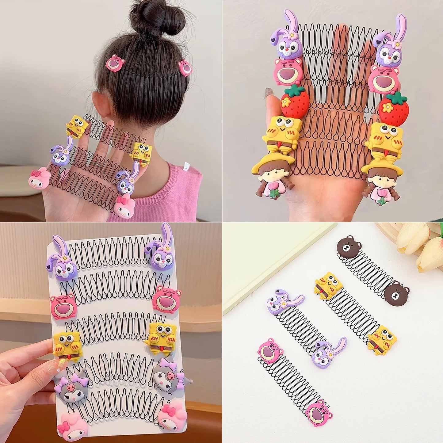 UK-0417 Hair Comb spring Hair Accessories Twist Hair Pin for Parties Daily Working girl