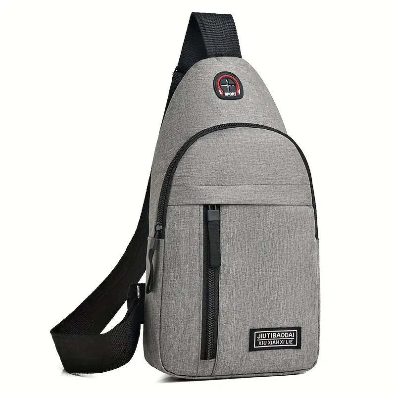 UK-0378 Waterproof Travel Hiking Jogging Cross Chest Bag For Men Single Shoulder Gym Picnic & Daily Use Small Items and One Side With Outdoor (MULTI COLOR )