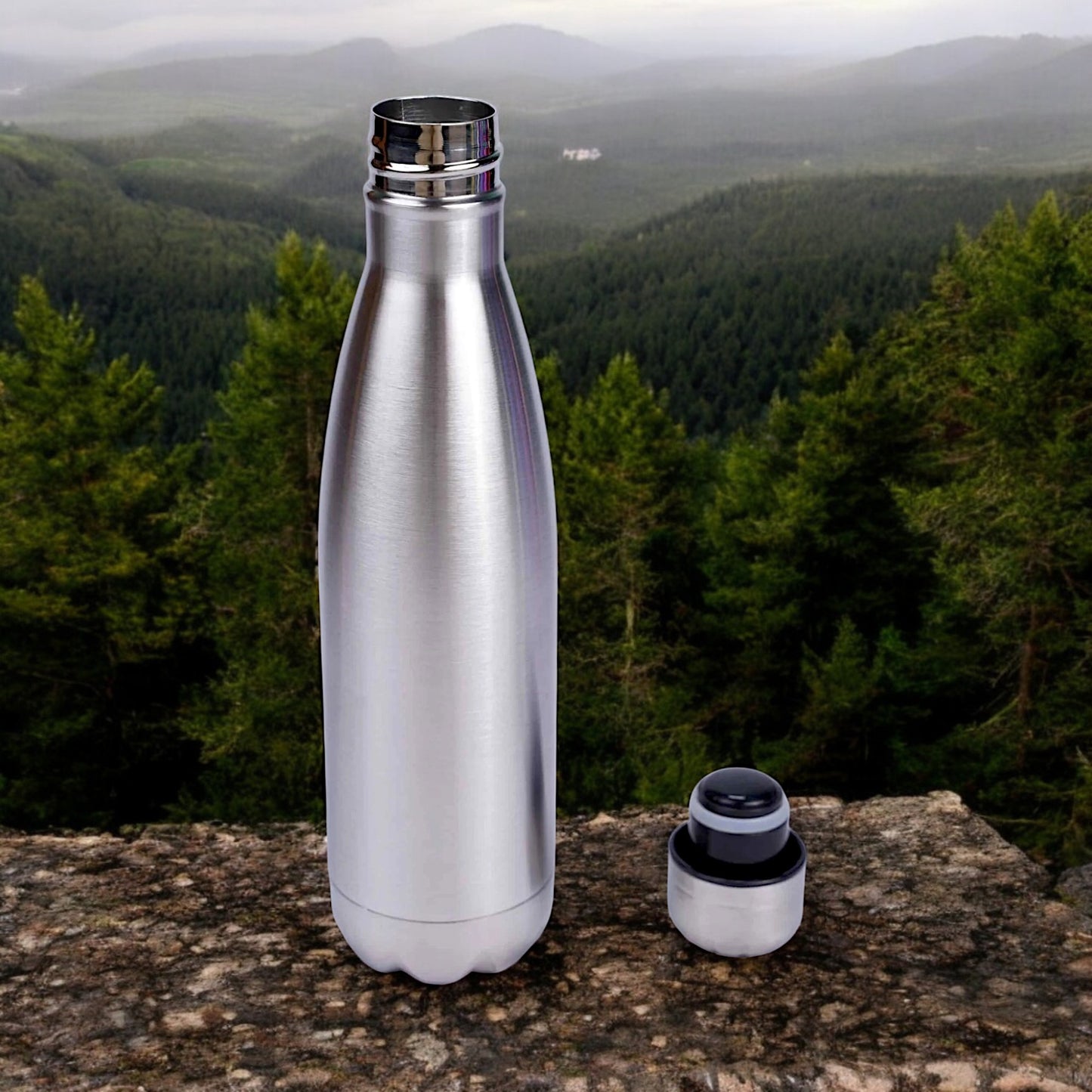 UK-0801 Stanless Steel Water Bottle, Silver | Leak Proof | Office Bottle 1000 ML