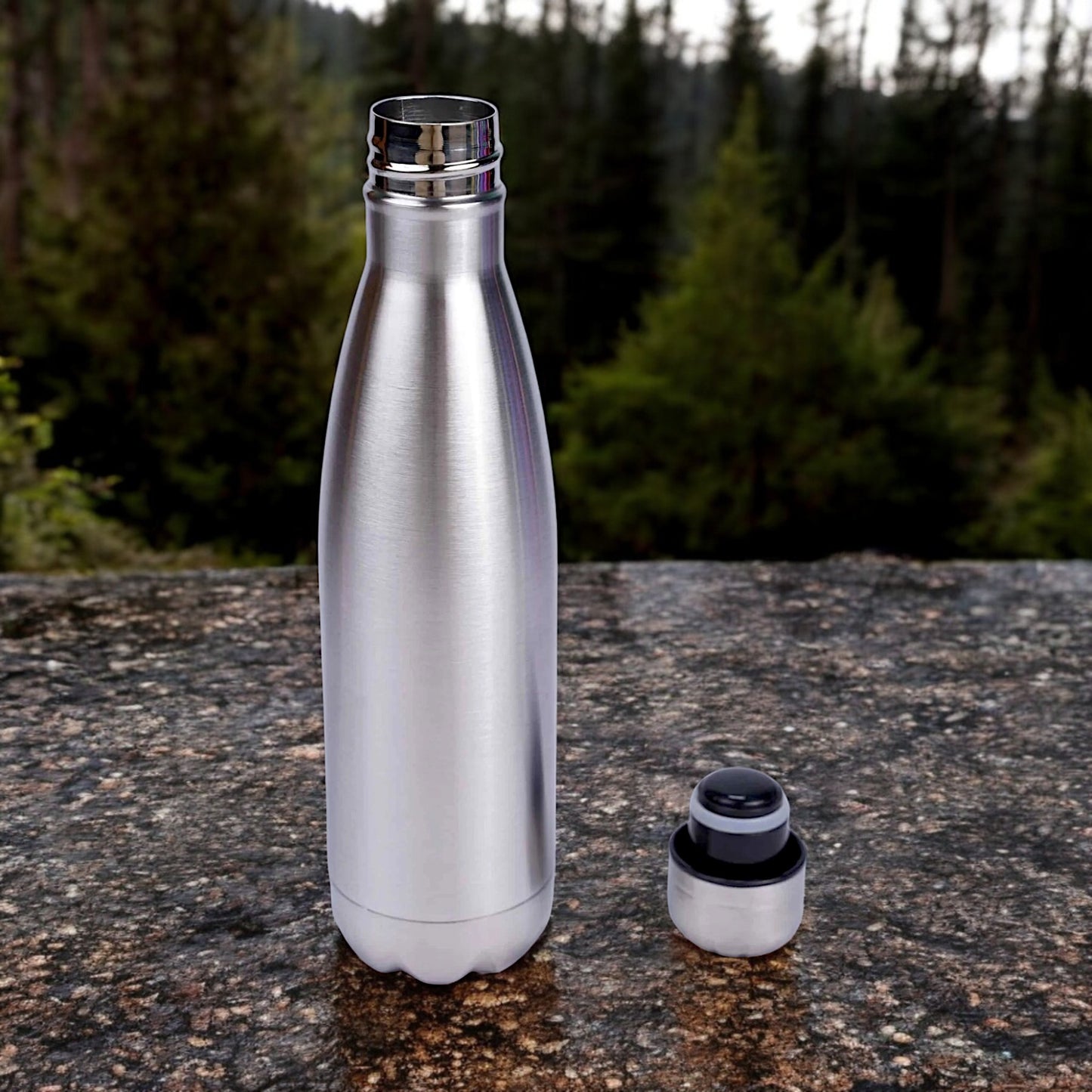 UK-0801 Stanless Steel Water Bottle, Silver | Leak Proof | Office Bottle 1000 ML