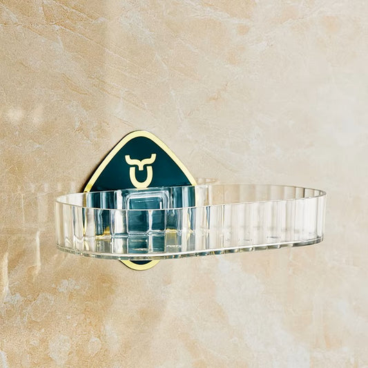 UK-0772 soap Holder for Bathroom/soap case/self-Adhesive soap Holder/soap Stand for Bathroom/Self Draining Transparent Acrylic Soap Dish Holder