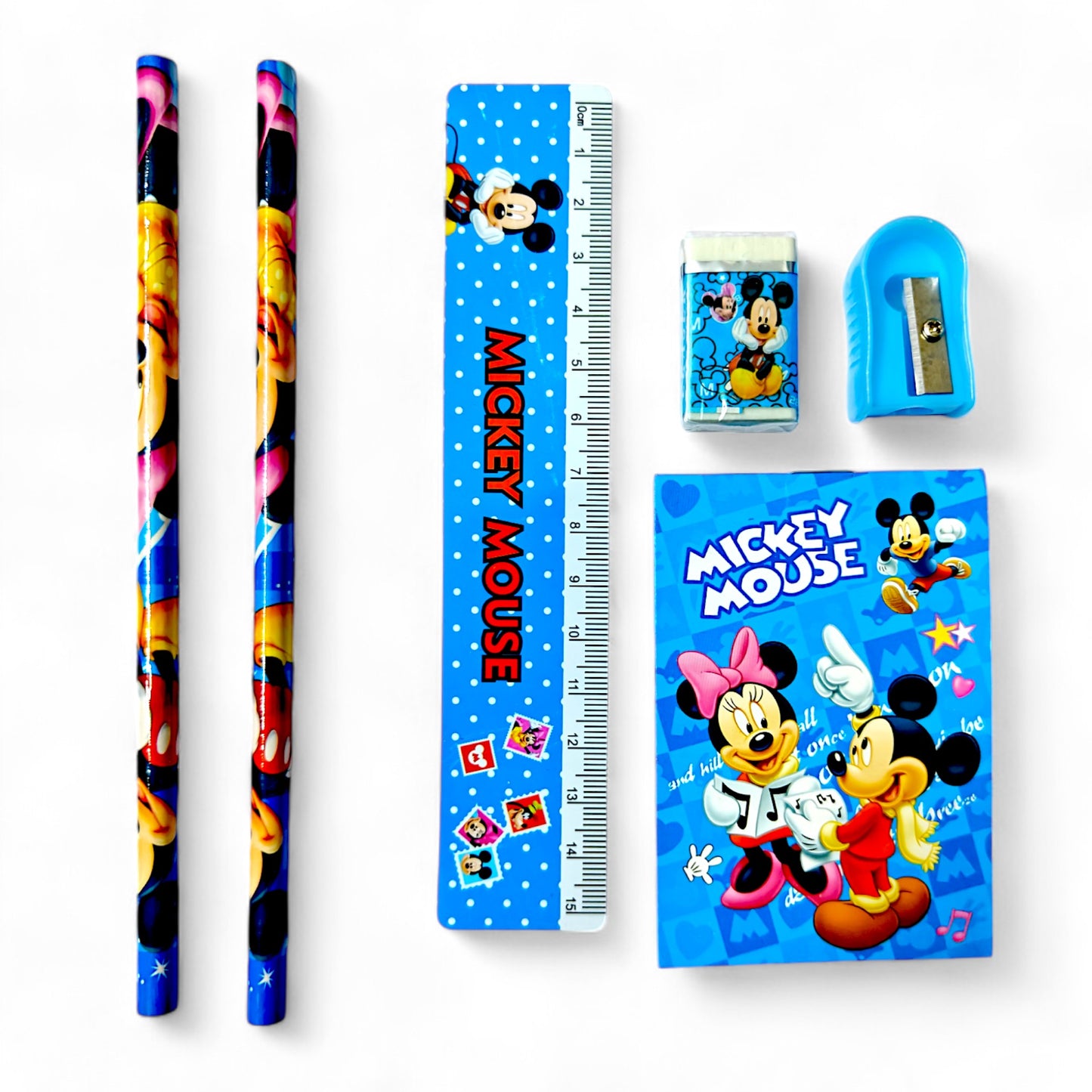 UK-0566 Pencil Kit Pouch Combo Set of 1 Pencil, 1 Rubber, 1 Sharpener