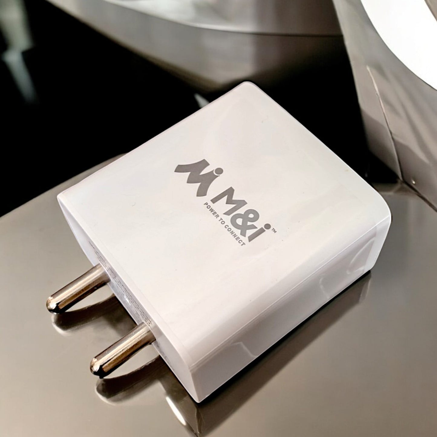 UK-0671 M&i 100W Fast Charing Adaptor & Cable Combo Compatible with OnePlus, Samsung, Realme, Xiaomi, Oppo, Vivo & Other Smartphones, Type C Charger