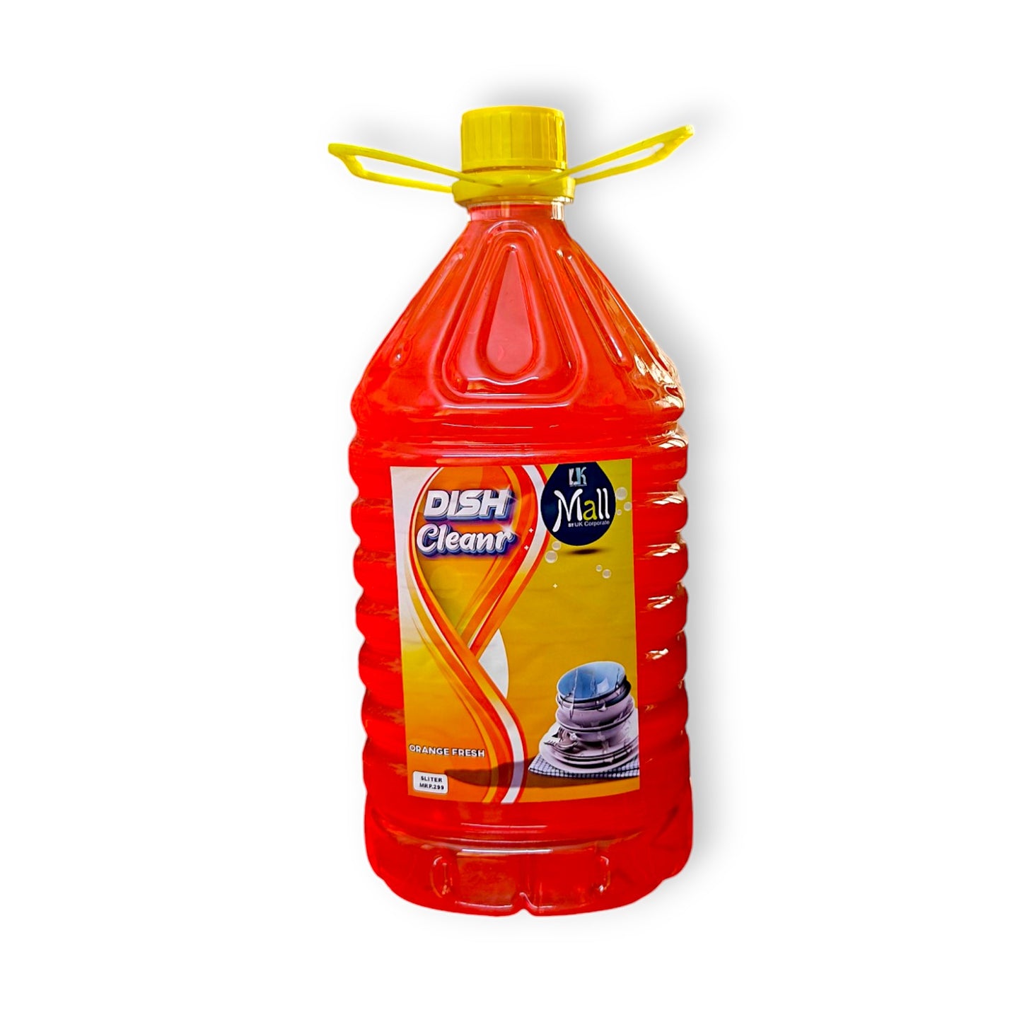 UK-0693 Dish Wash Liquid Gel 5 Litres , Power of LEMON, Leaves No Residue, Grease Cleaner for All Utensils, Concentrated Dishwash Liquid Kitchen Soap