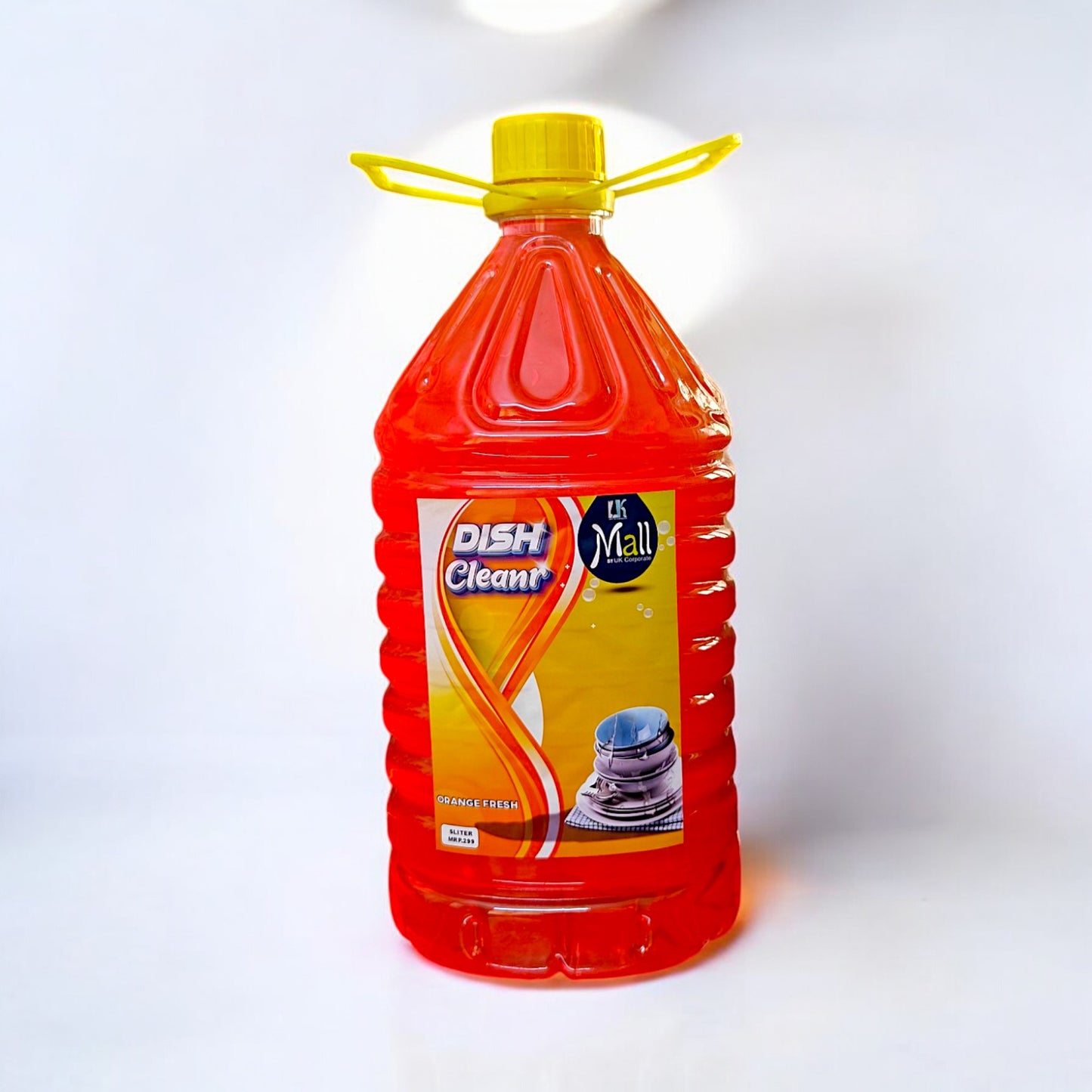 UK-0693 Dish Wash Liquid Gel 5 Litres , Power of LEMON, Leaves No Residue, Grease Cleaner for All Utensils, Concentrated Dishwash Liquid Kitchen Soap