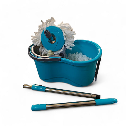 UK-0701 Spin Mop with  Stainless Steel Wringer, Bucket Floor Cleaning