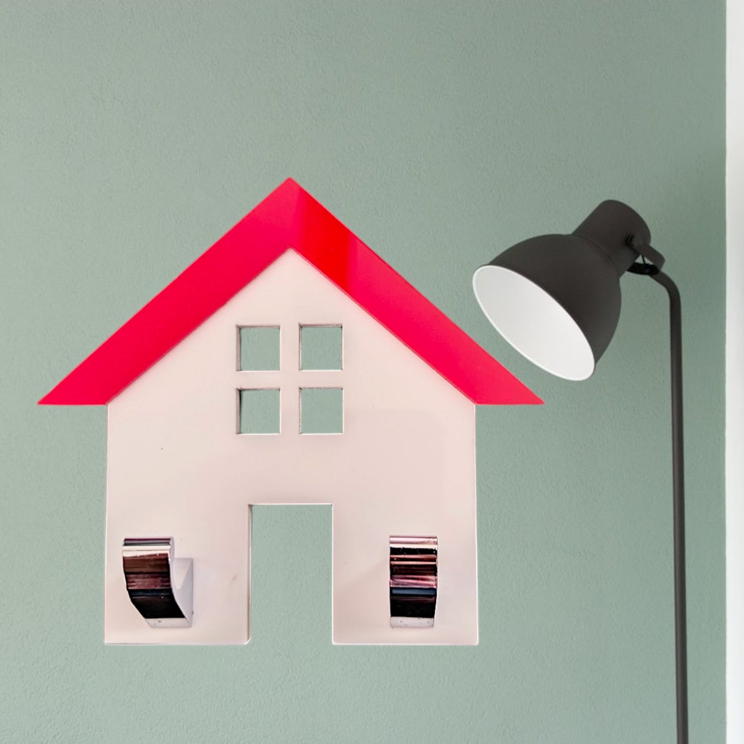 UK-0733 Home Acrylic Key Holder Black & White Color Key holder for Wall keychain hanger