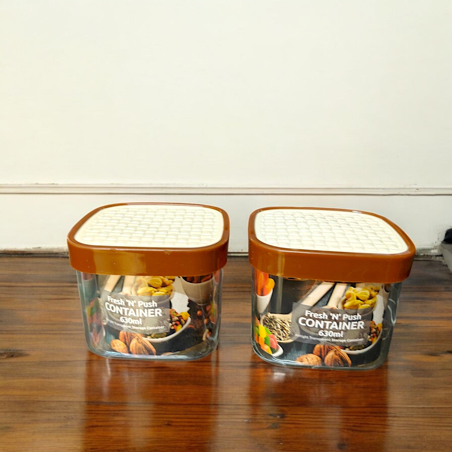 UK-0763 Plastic Fusion Containers | air Tight Food Storage containers 630ML (2PCS)