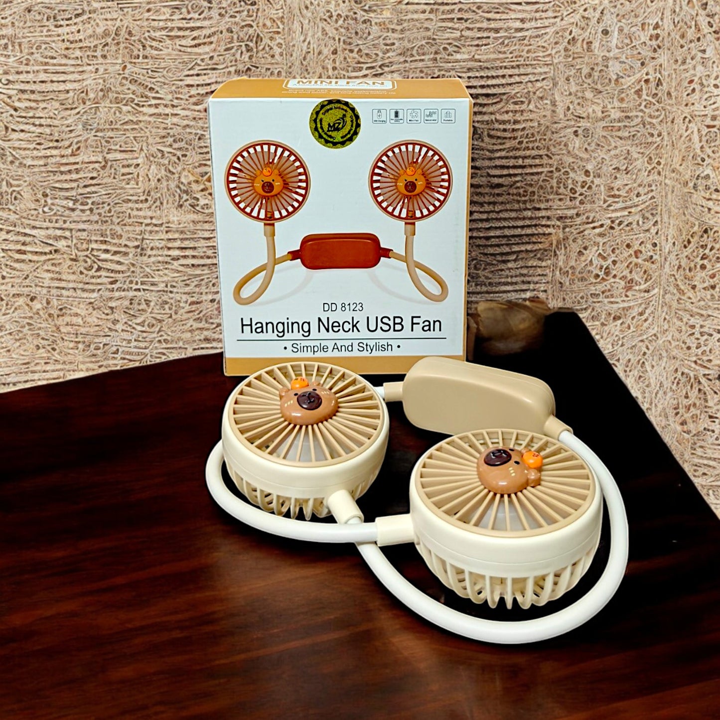 UK-0835 Hand Free Neck Fan, 360 Degree Rotatable Portable Neck Fan