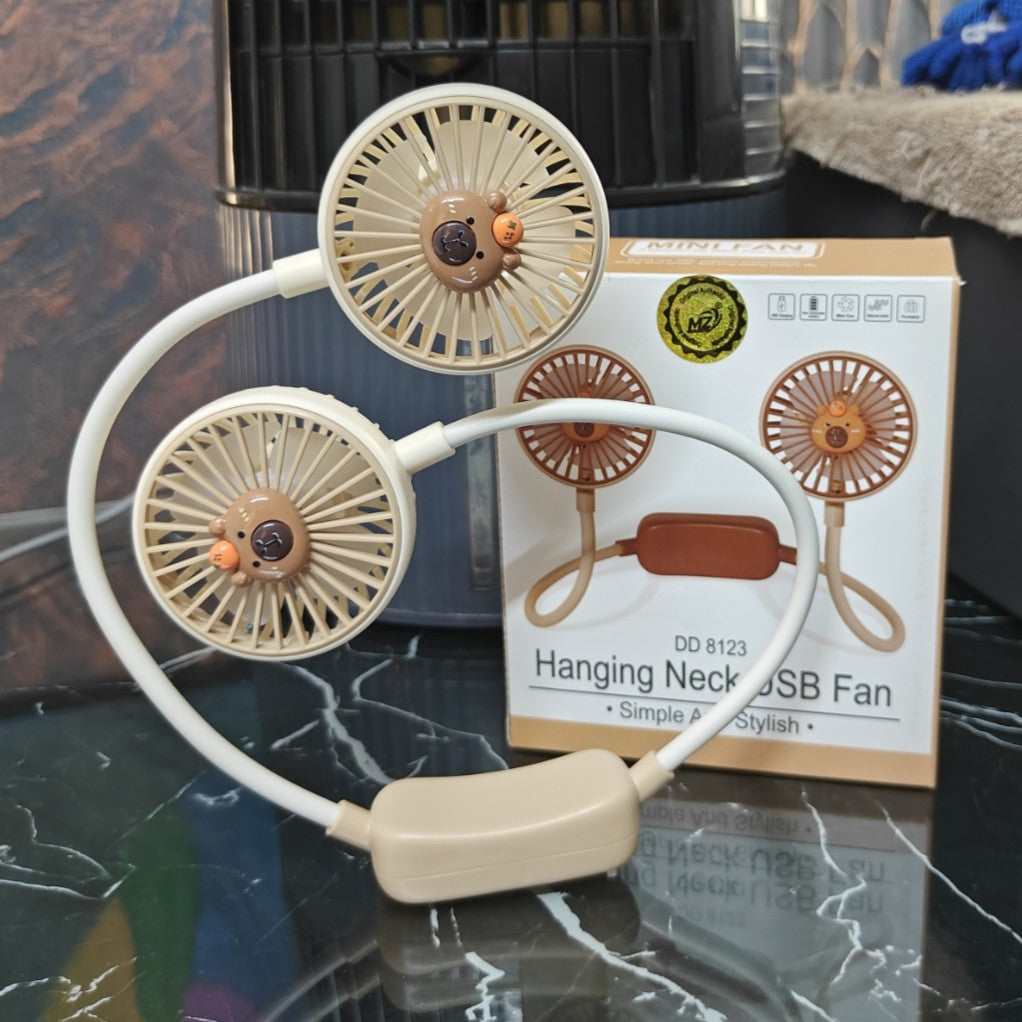 UK-0835 Hand Free Neck Fan, 360 Degree Rotatable Portable Neck Fan