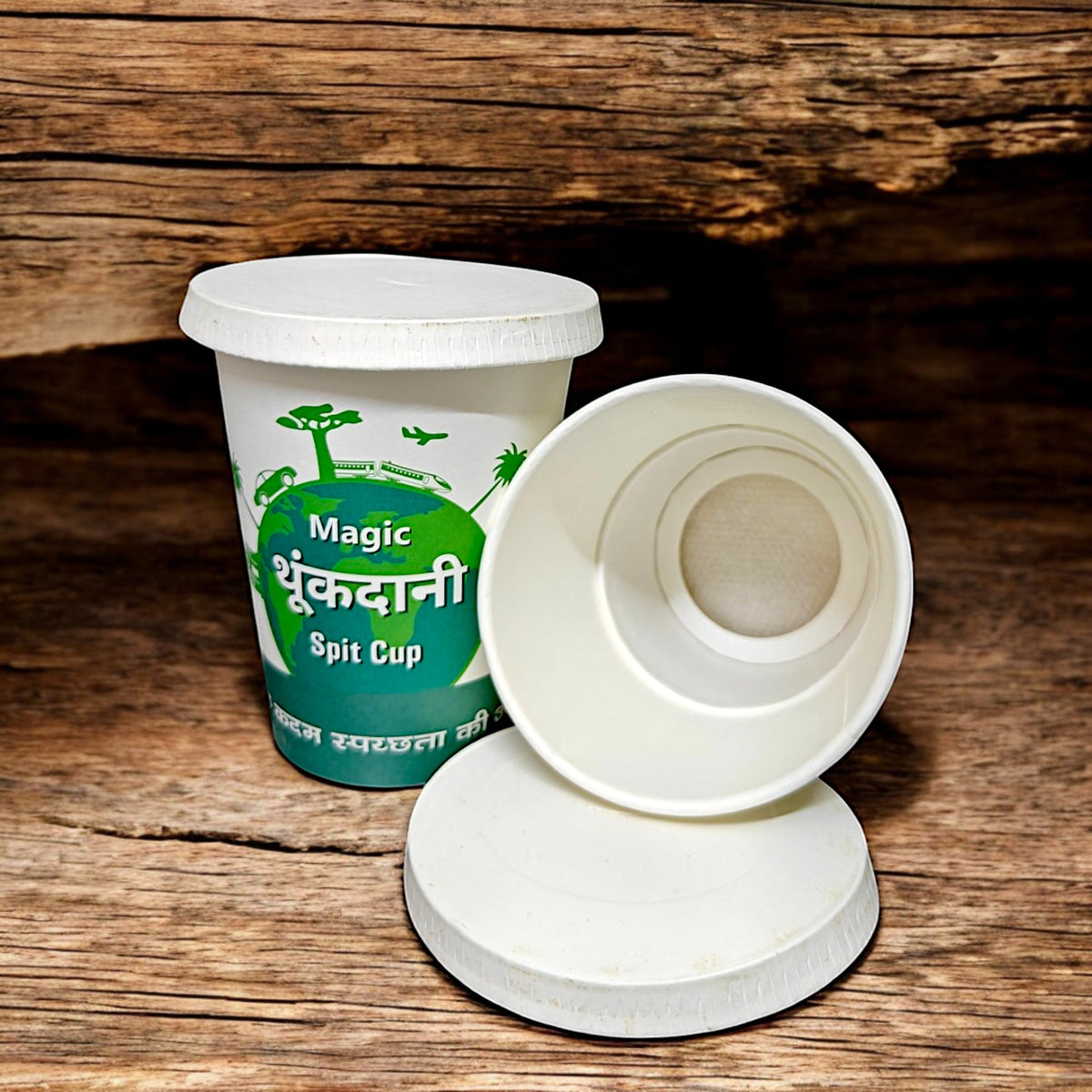 Magic Spitting Cup,Sputum Spit Mug with Lid Cover Spill Proof Cough Spitter Pot for Home Office Hospital Car, Leak Proof, Odorless,(THUKDANI)