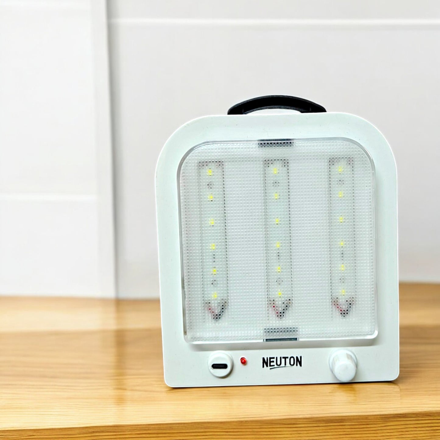 UK-0890 Emergency Rechargeable Led Lantern with 1500 Mah Battery | 18 Individual Led Lights | Brightness Control Feature | in- Built Mobile Charging Point|8 Watt