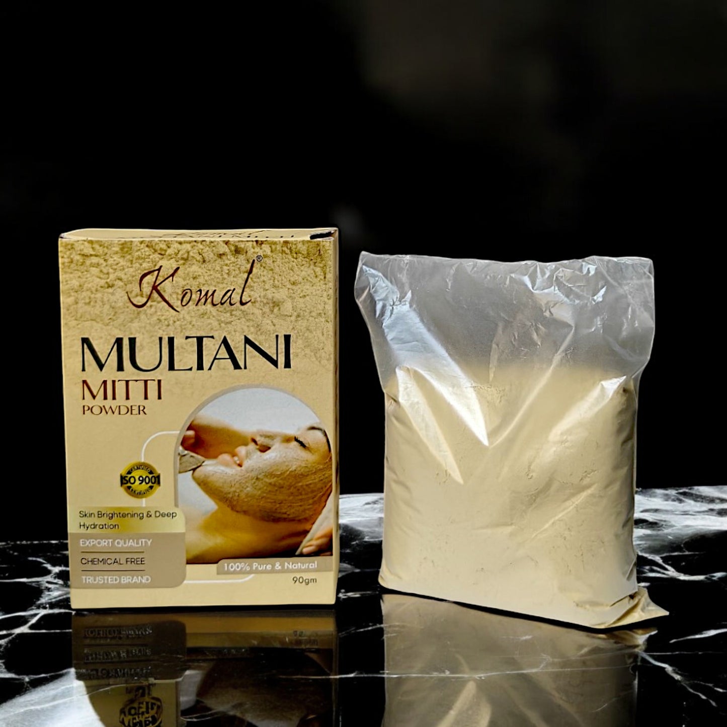 UK-0687 100% Natural Multani Mitti Powder for Face,Skin and Hair (90gm)