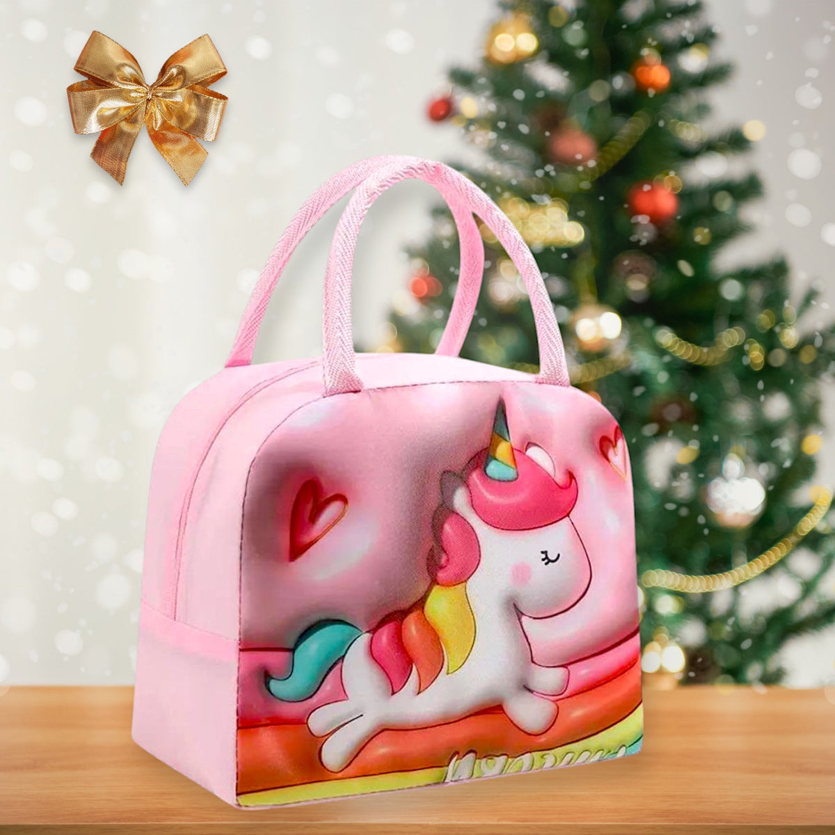 UK-0358 Lunch Bag for Office Women | Tiffin Insulated Handbag for Lunch Box | School, Picnic, Office, Outdoor