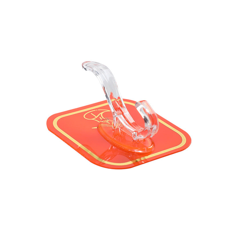 UK-0897 Acrylic Adhesive Hook Wall Mount, No Drilling, Strong Bearing Capacity,Elegant and Functional Design, Versatile Use for Kitchen Bathroom ( 1PC )