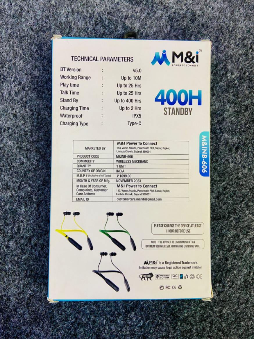 UK-0591 M&i CYCLONE SERIES Neckband (M&INB-606)