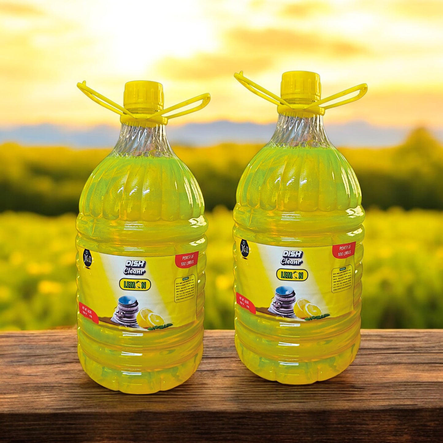 UK-0693 Dish Wash Liquid Gel 5 Litres , Power of LEMON, Leaves No Residue, Grease Cleaner for All Utensils, Concentrated Dishwash Liquid Kitchen Soap