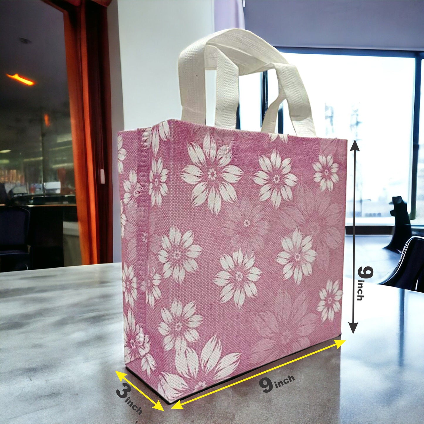UK-0601 Festive Special Reusable Non-Woven Laminated Gift Bags, Wedding Gifts, Shagun, Saree, Mithai, Jewellery, Traditional Gifting Carry Bag