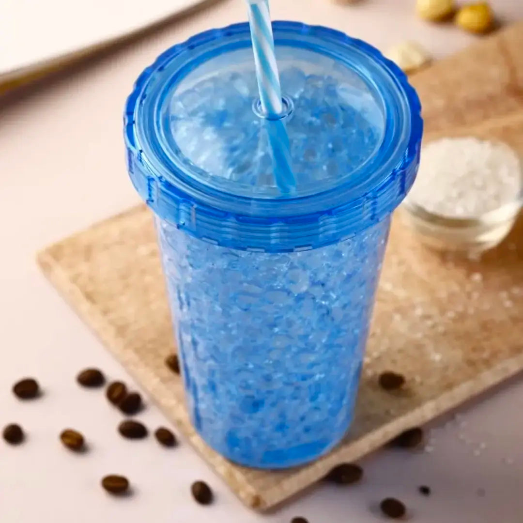 UK-0754 Juice Glass With Lid And Straw -Plastic Tumbler Cute And Functional Sipper Cup For Adults(Aesthetic Mugs,Iced Coffee Tumbler ,Smoothie Jar , Bubble Tea Glass