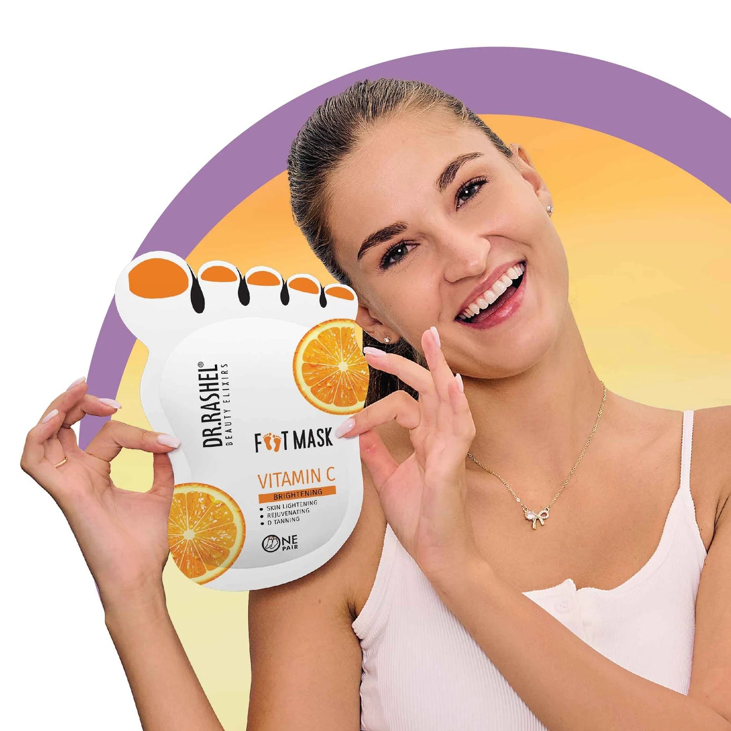 UK-0606 DR.RASHEL Vitamin C Foot Mask (1-pair)