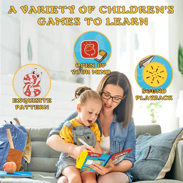 UK-0321 Interactive E Learning Children Book Musical English Educational Phonetic Learning Book for 3+ Years, Model - Puzzle Fun