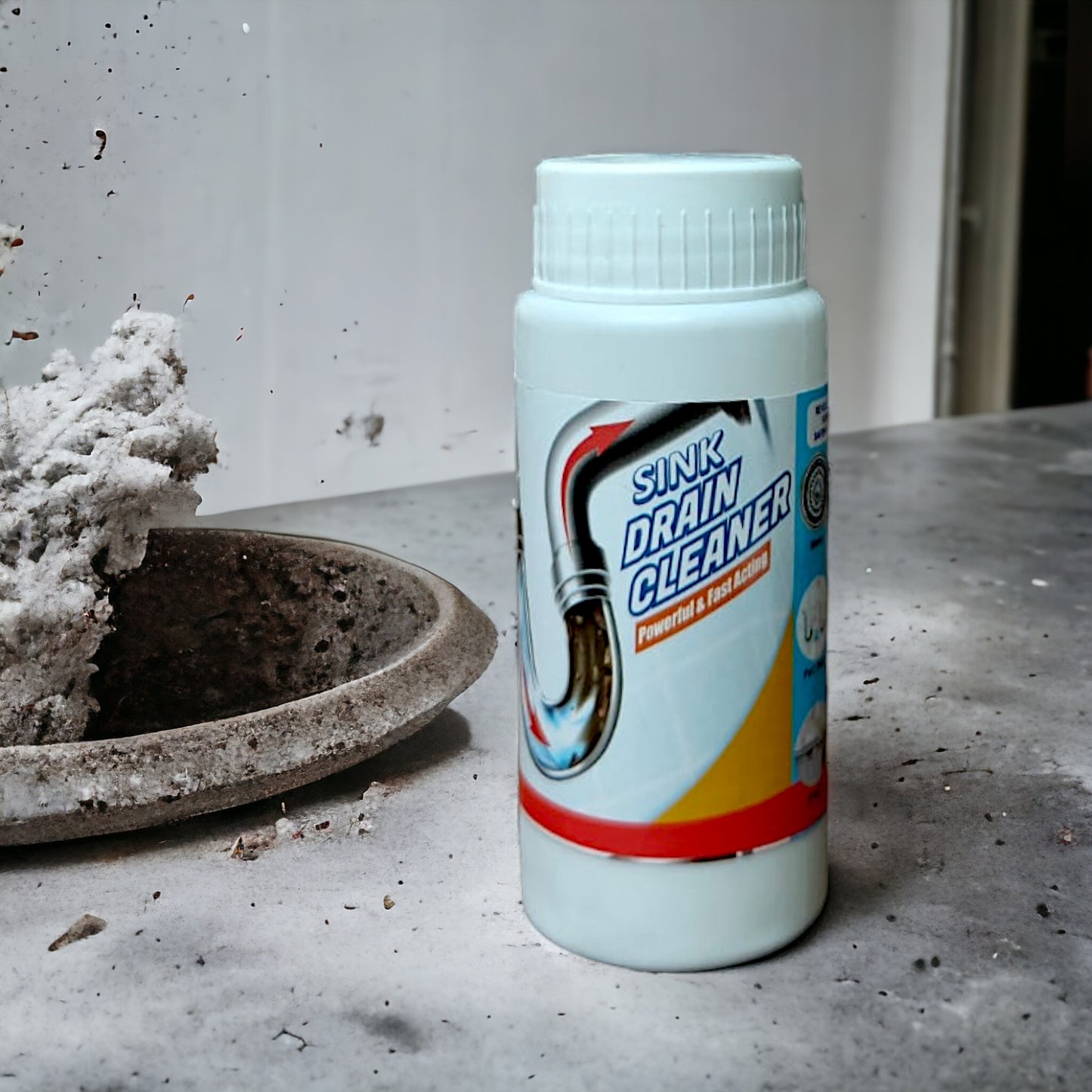 UK-0363 Powerful Sink and Drain Cleaner, Portable Powder Cleaning Tool Super Clog Remover Chemical Powder Agent for Kitchen Toilet Pipe Dredging