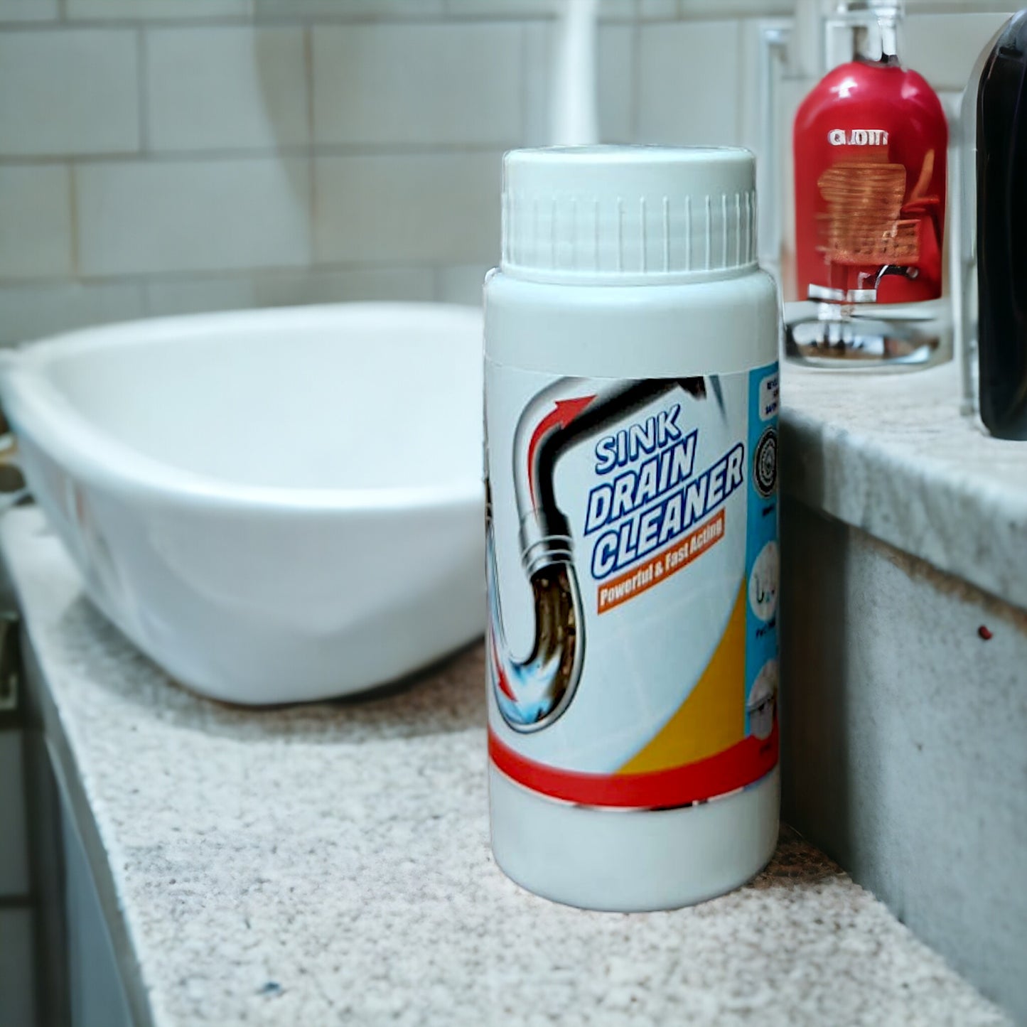UK-0363 Powerful Sink and Drain Cleaner, Portable Powder Cleaning Tool Super Clog Remover Chemical Powder Agent for Kitchen Toilet Pipe Dredging
