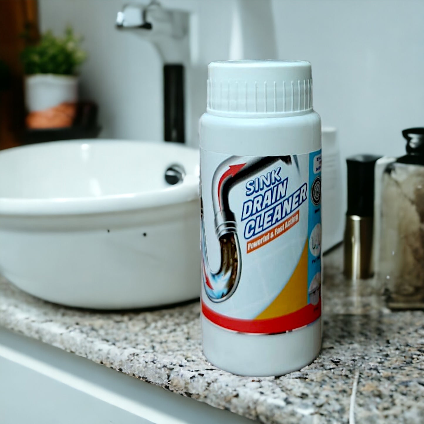 UK-0363 Powerful Sink and Drain Cleaner, Portable Powder Cleaning Tool Super Clog Remover Chemical Powder Agent for Kitchen Toilet Pipe Dredging