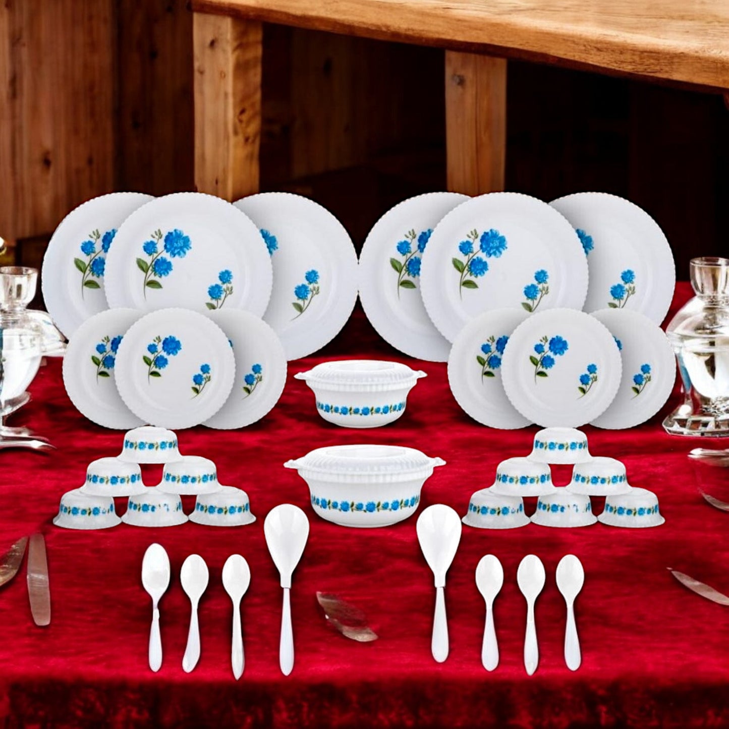 UK-0600 36 Pieces Dinner set | Dining & Gifting | Plates,Bowls & Spoons