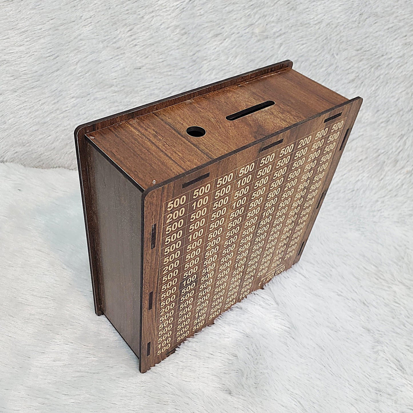 UK-0802 ₹1,00,000 Wooden Money Saving Boxes – Ideal for Kids, Adults, and Collectors | Durable, Stylish, and Functional SIZE ( 20 X 20 X 7)CM