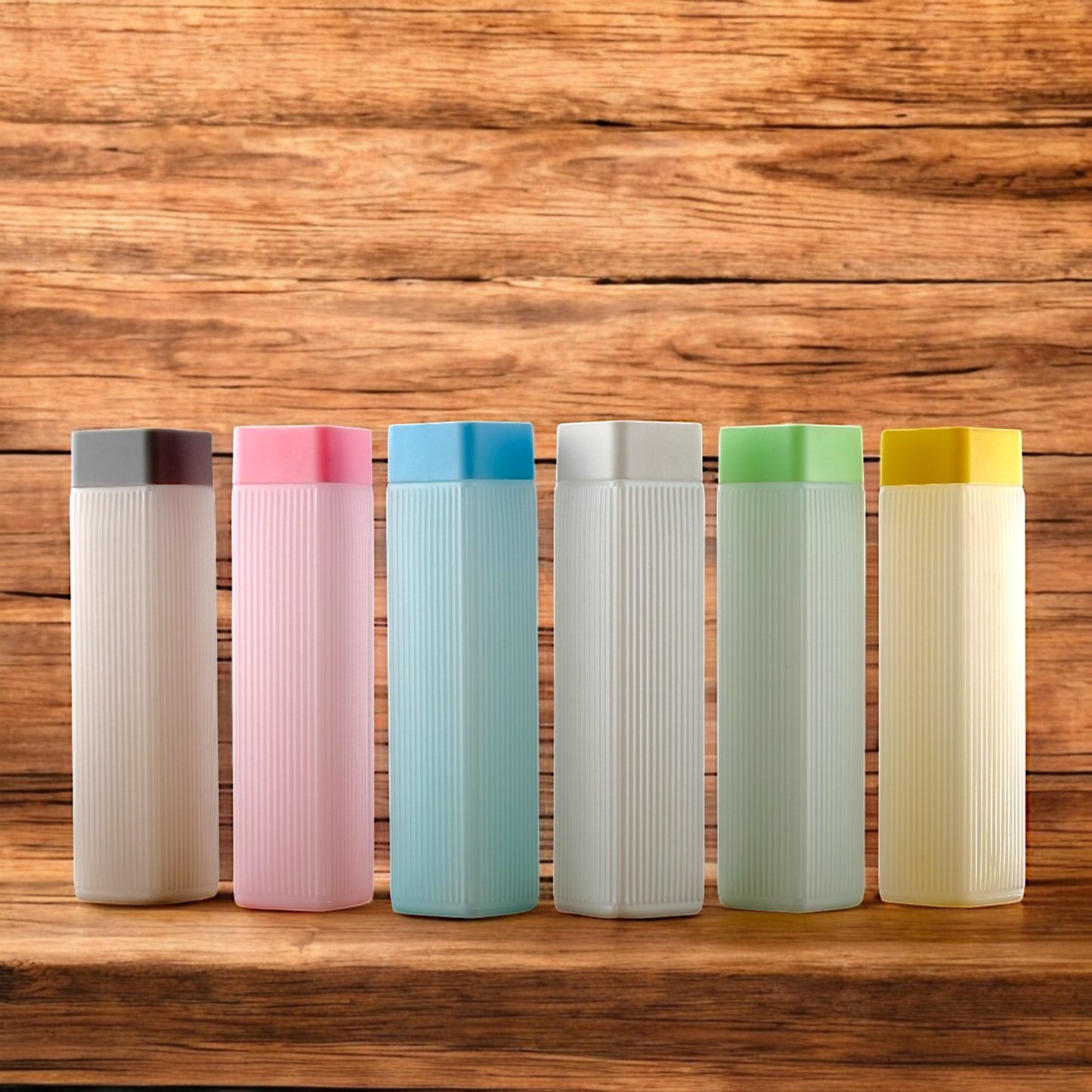 UK-0838 Unbreakable Water Bottle – 1 Litre, Set of 6, Plastic Water Bottles for Office, Gym, Home & Kitchen (Multicolor)