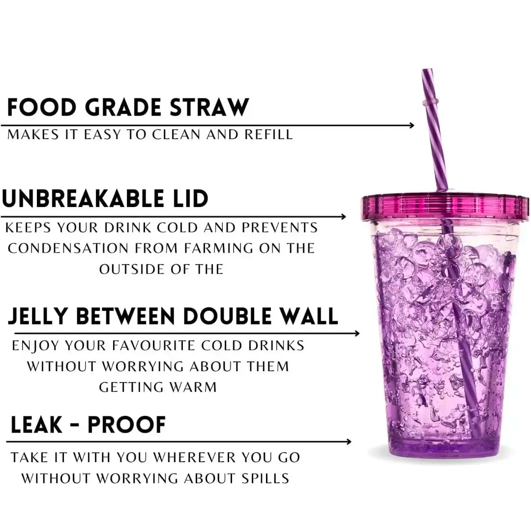 UK-0754 Juice Glass With Lid And Straw -Plastic Tumbler Cute And Functional Sipper Cup For Adults(Aesthetic Mugs,Iced Coffee Tumbler ,Smoothie Jar , Bubble Tea Glass