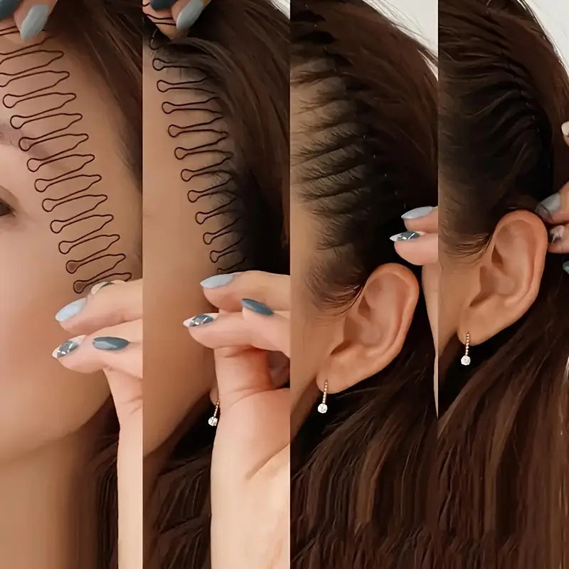 UK-0696 Hair Comb spring Hair Accessories Twist Hair Pin for Parties Daily Working