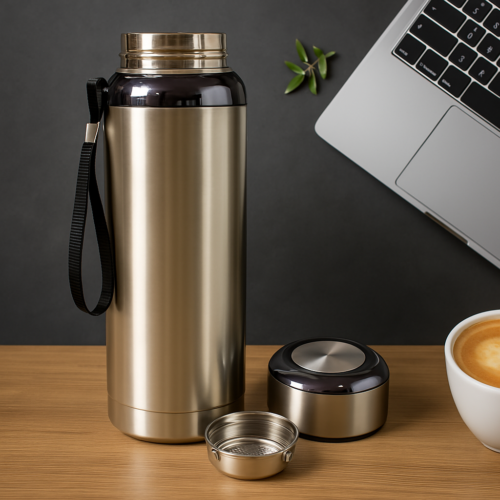 UK-0921 High Capacity Business Thermos Mug Stainless Steel Tumbler Insulated Water Bottle Vacuum Flask for Office Tea Mugs 1000ml