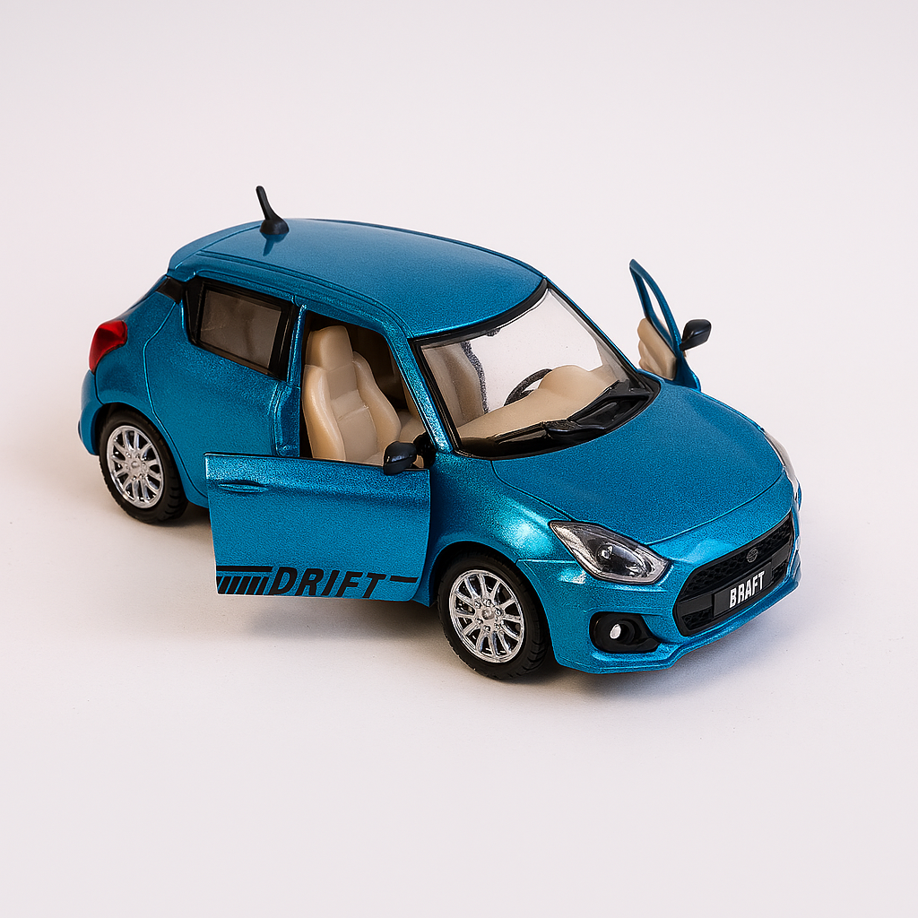 UK-0956 Drift Car Front Doors Openable Pull Back Action Toy Car