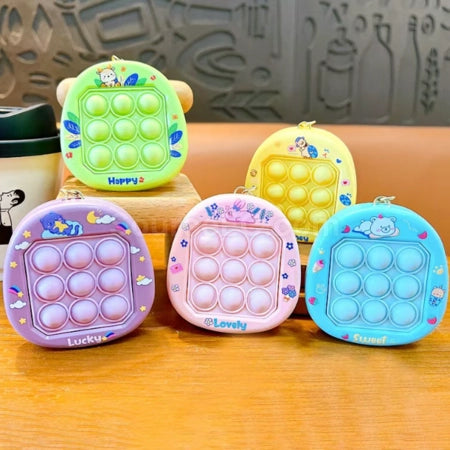 UK-0928 bubble squeeze decompression toy keychain